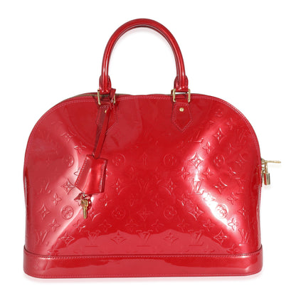 Louis Vuitton Louis Vuitton Pomme dAmour Monogram Vernis Alma GM