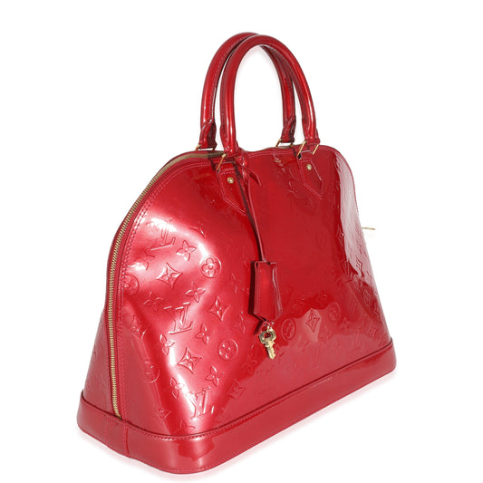 Louis Vuitton Louis Vuitton Pomme dAmour Monogram Vernis Alma GM