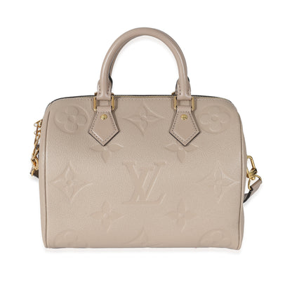 Louis Vuitton Louis Vuitton Turtledove Monogram Empreinte Speedy Bandoulière 25