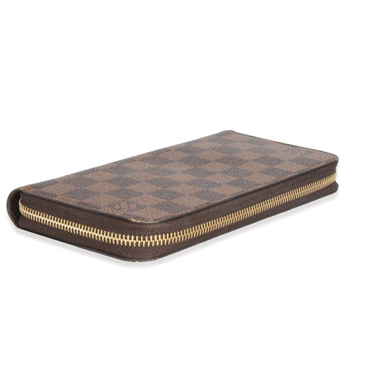 Louis Vuitton Louis Vuitton Damier Ebene Canvas Zippy Wallet