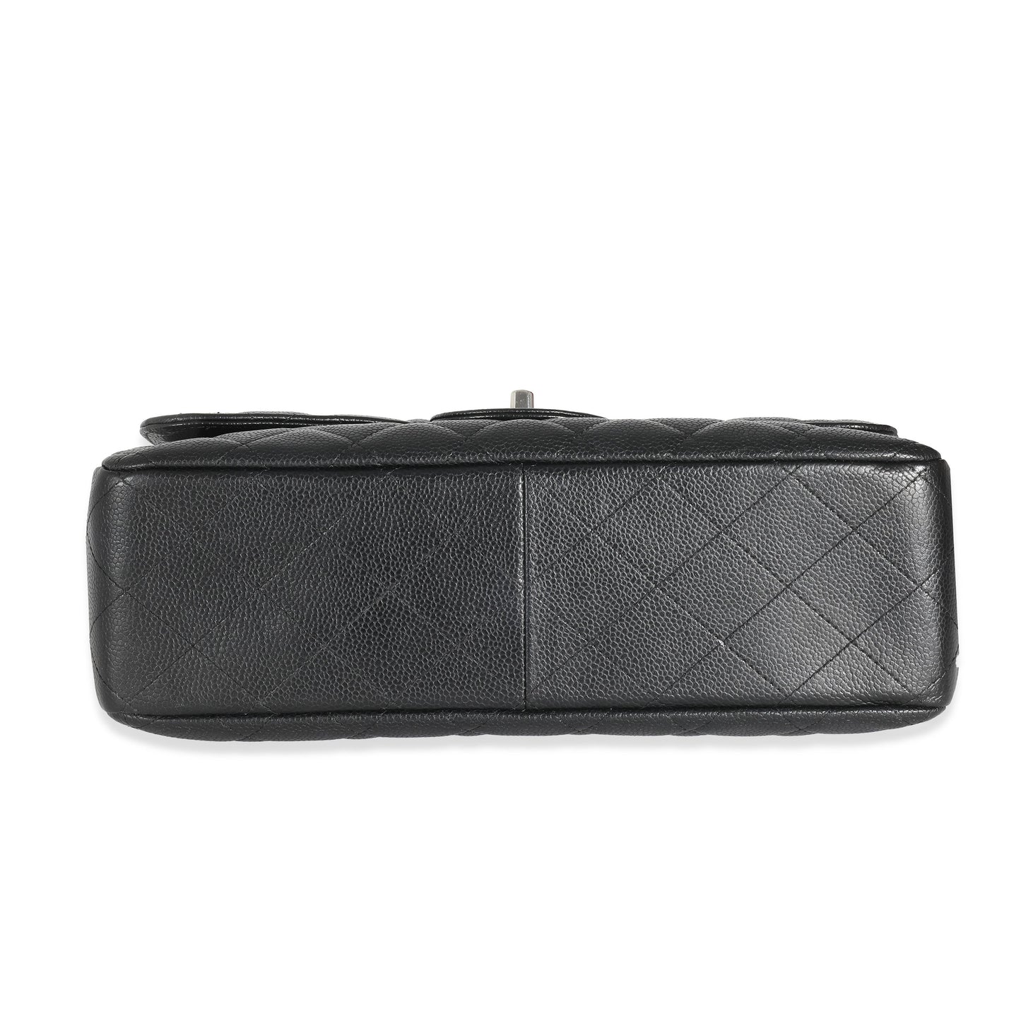 Chanel Black Quilted Caviar Jumbo Classic Single Flap Handbag