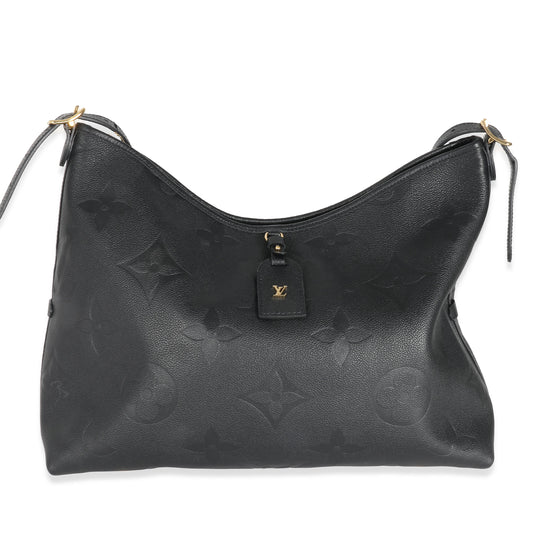 Louis Vuitton Louis Vuitton Black Monogram Empreinte CarryAll MM