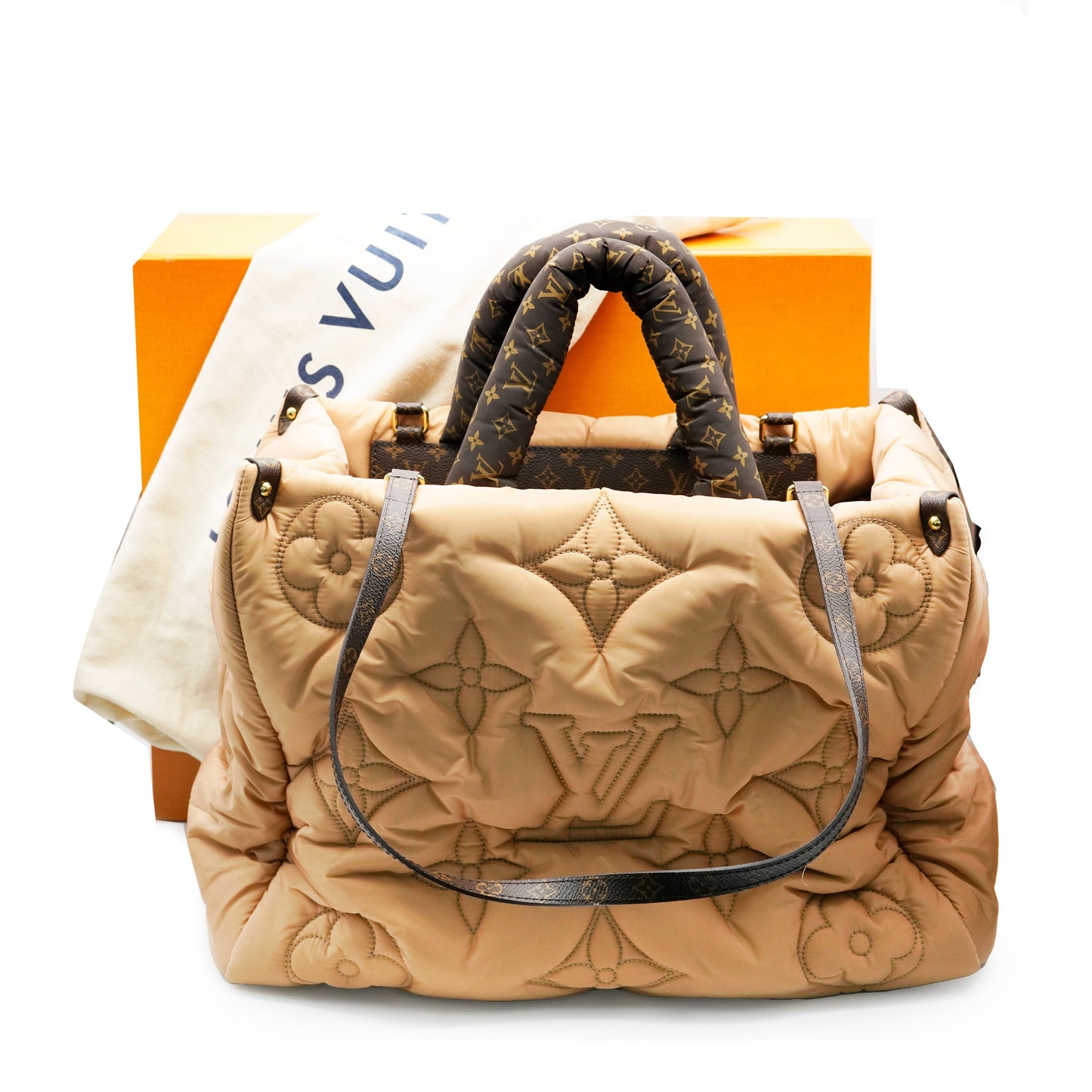 Louis Vuitton Louis Vuitton Beige Econyl Monogram Pillow Giant Onthego GM