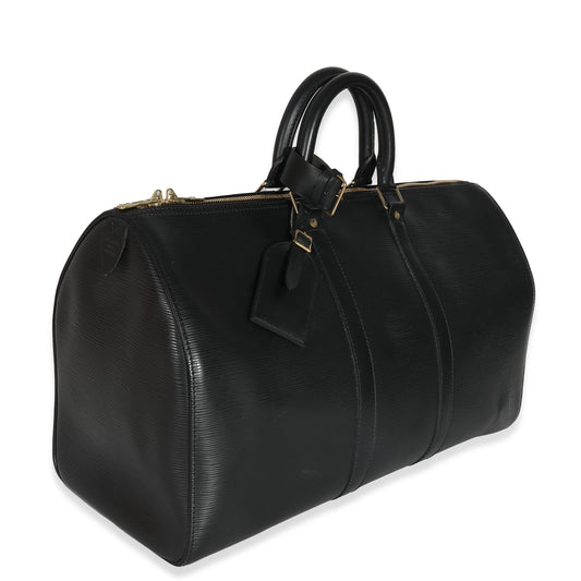 Louis Vuitton Louis Vuitton Black Epi Keepall 45