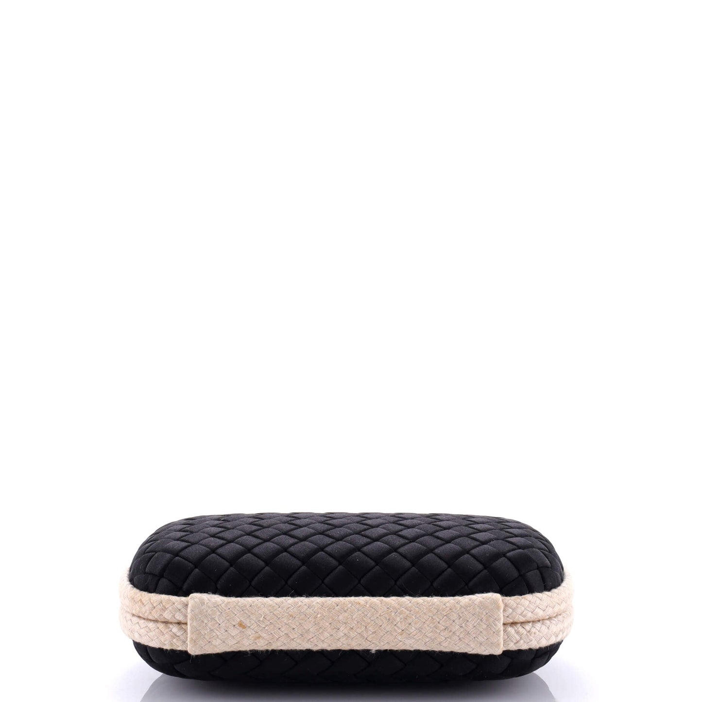 Box Knot Clutch Intrecciato Satin Small