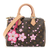 Louis Vuitton LV X TM Monogram Cherry Blossom Speedy Bandouliere 25 Sakura Brown