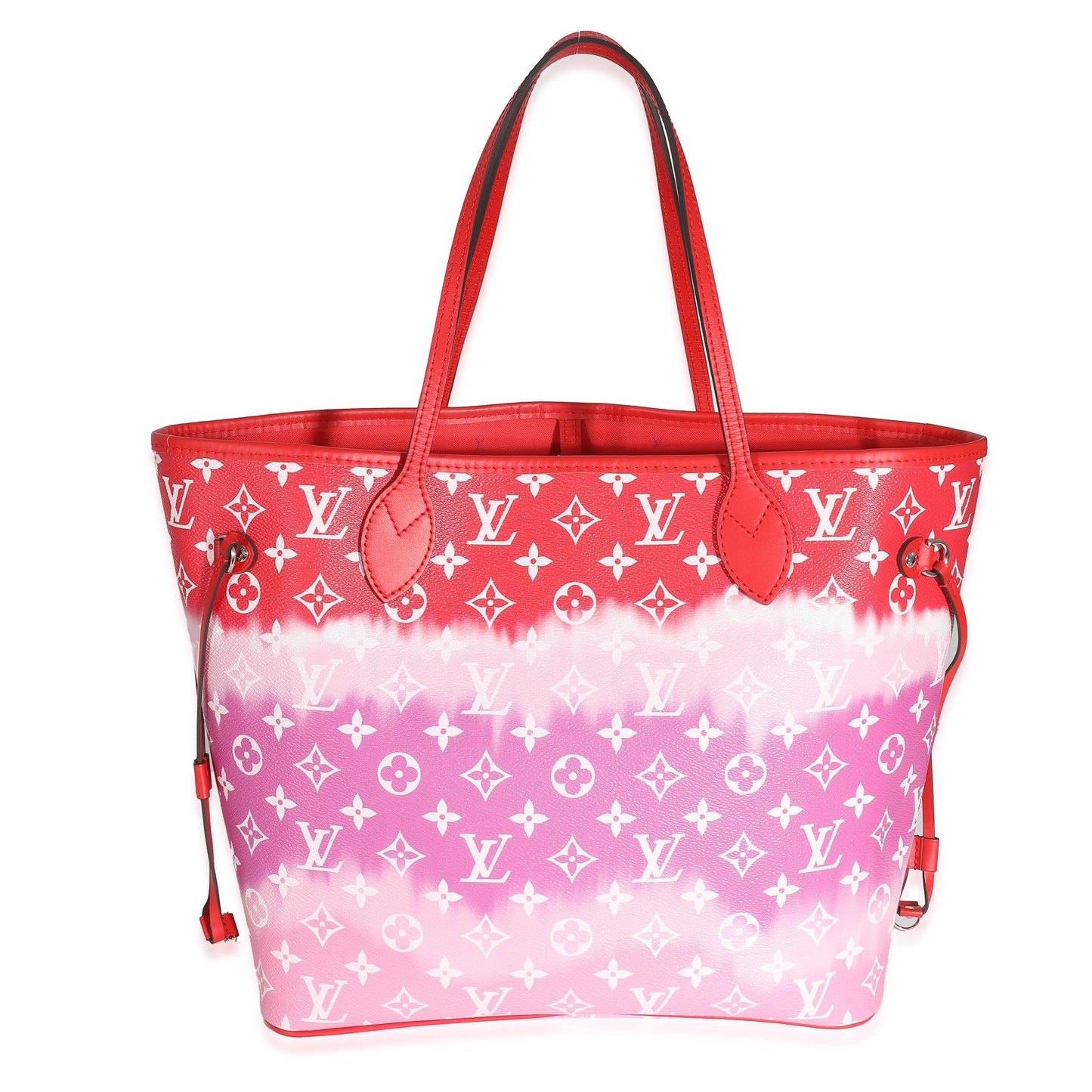 Louis Vuitton Louis Vuitton Red Pink Rogue LV Escale Canvas Neverfull MM