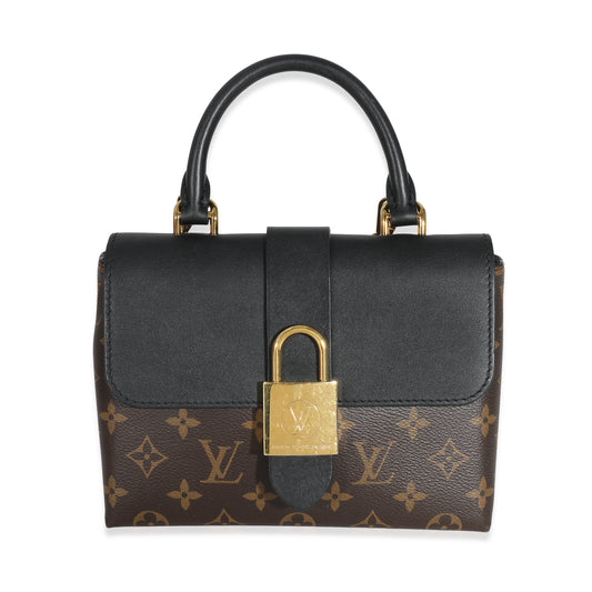 Louis Vuitton Louis Vuitton Black Calfskin Monogram Canvas Locky BB