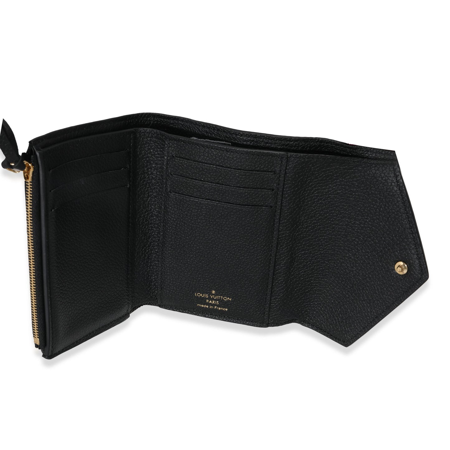 Louis Vuitton Black Beige Bicolor Giant Monogram Empreinte Victorine Wallet
