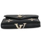 Louis Vuitton Black Beige Bicolor Giant Monogram Empreinte Victorine Wallet