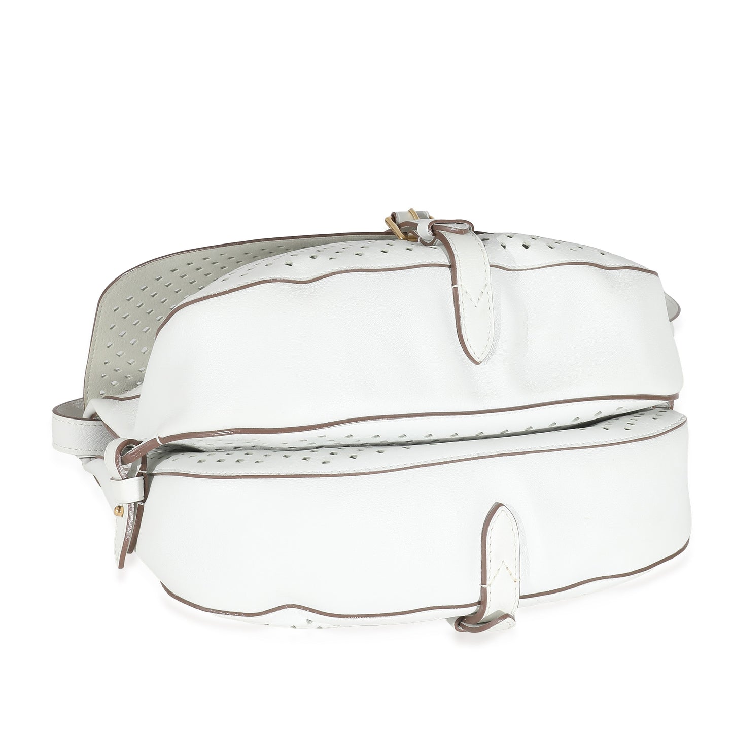 Louis Vuitton White Perforated Leather Sofia Coppola Flore Saumur