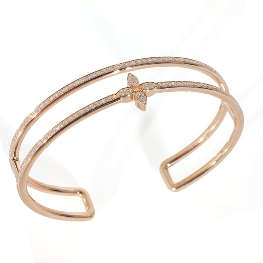 Louis Vuitton Louis Vuitton Idylle Blossom Bracelet with Diamonds in 18k Rose Gold 1.17 CTW