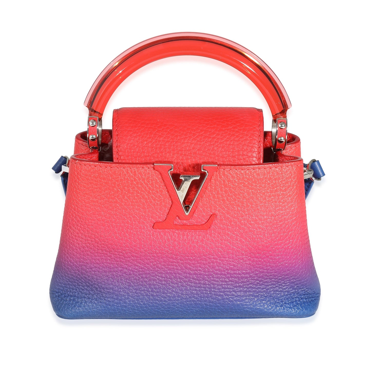 Louis Vuitton Blue Red Ombre Taurillon Mini Capucines