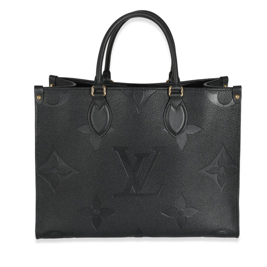 Louis Vuitton Louis Vuitton Black Monogram Giant Empreinte Onthego MM