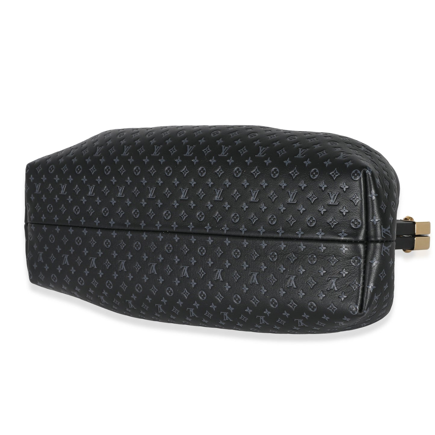 Louis Vuitton Black Embossed Calfskin Nanogram Clutch