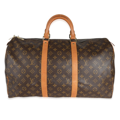 Louis Vuitton Louis Vuitton Monogram Canvas Keepall 50