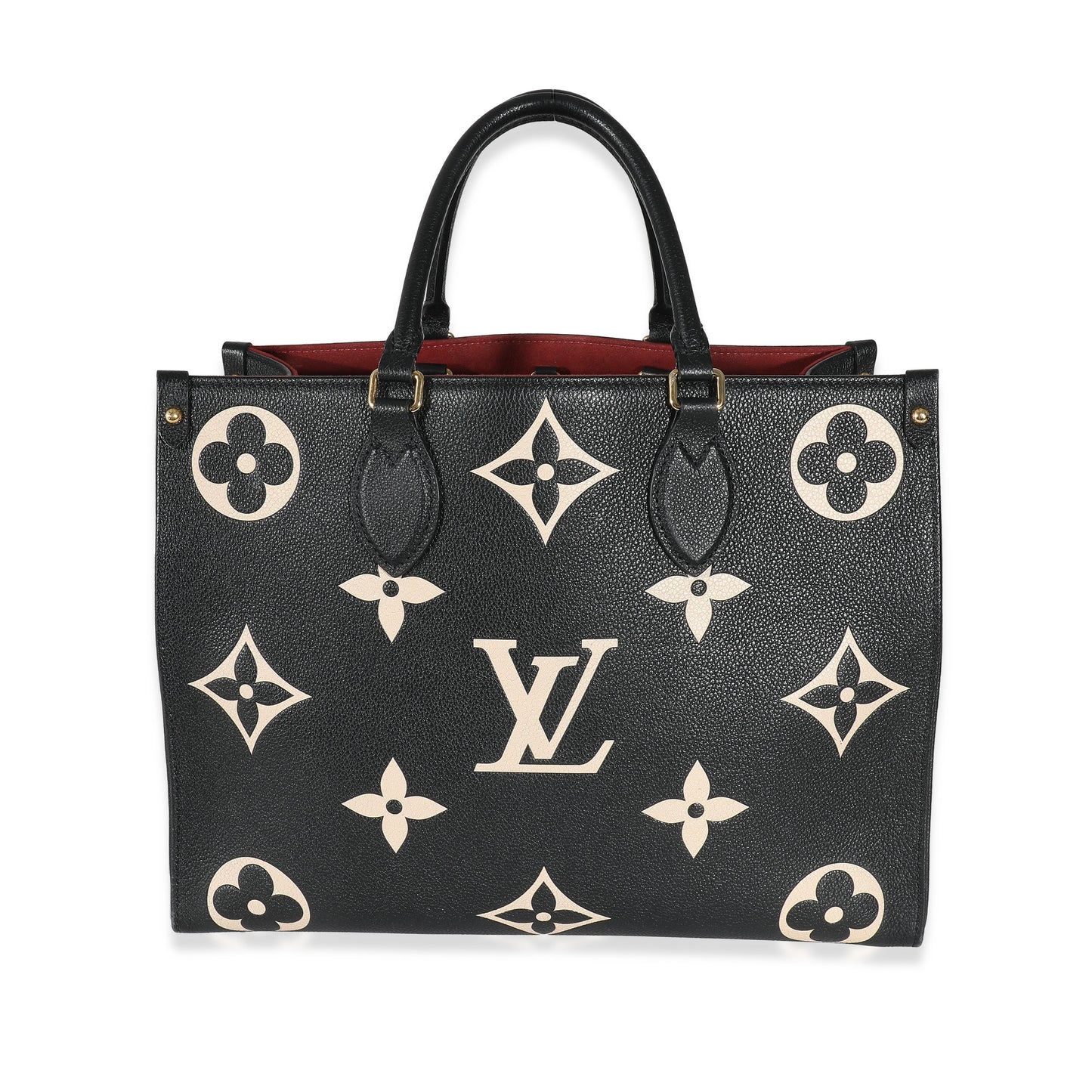 Louis Vuitton Black Beige Empreinte Monogram Giant Onthego MM