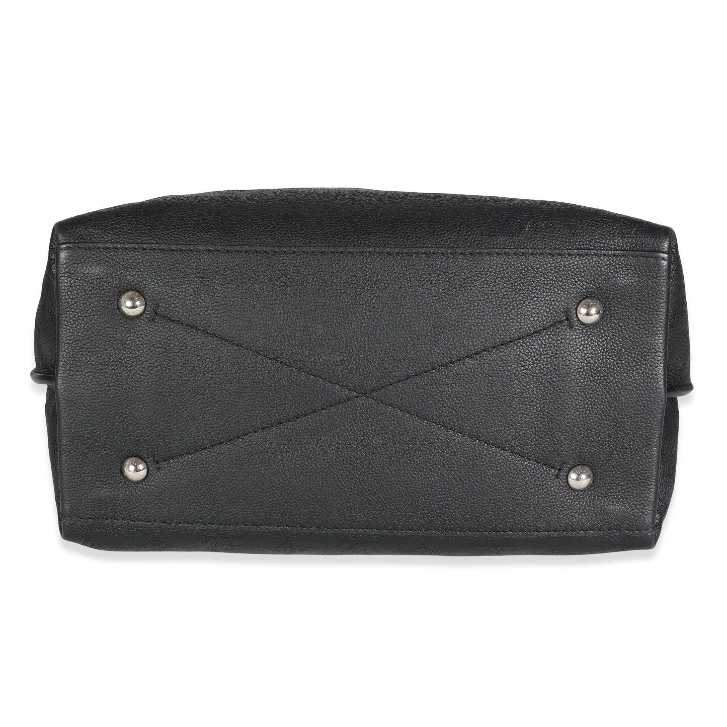 Louis Vuitton Black Monogram Mahina Carmel Hobo