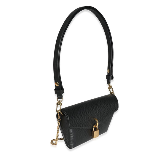 Louis Vuitton Black Epi Padlock On Strap