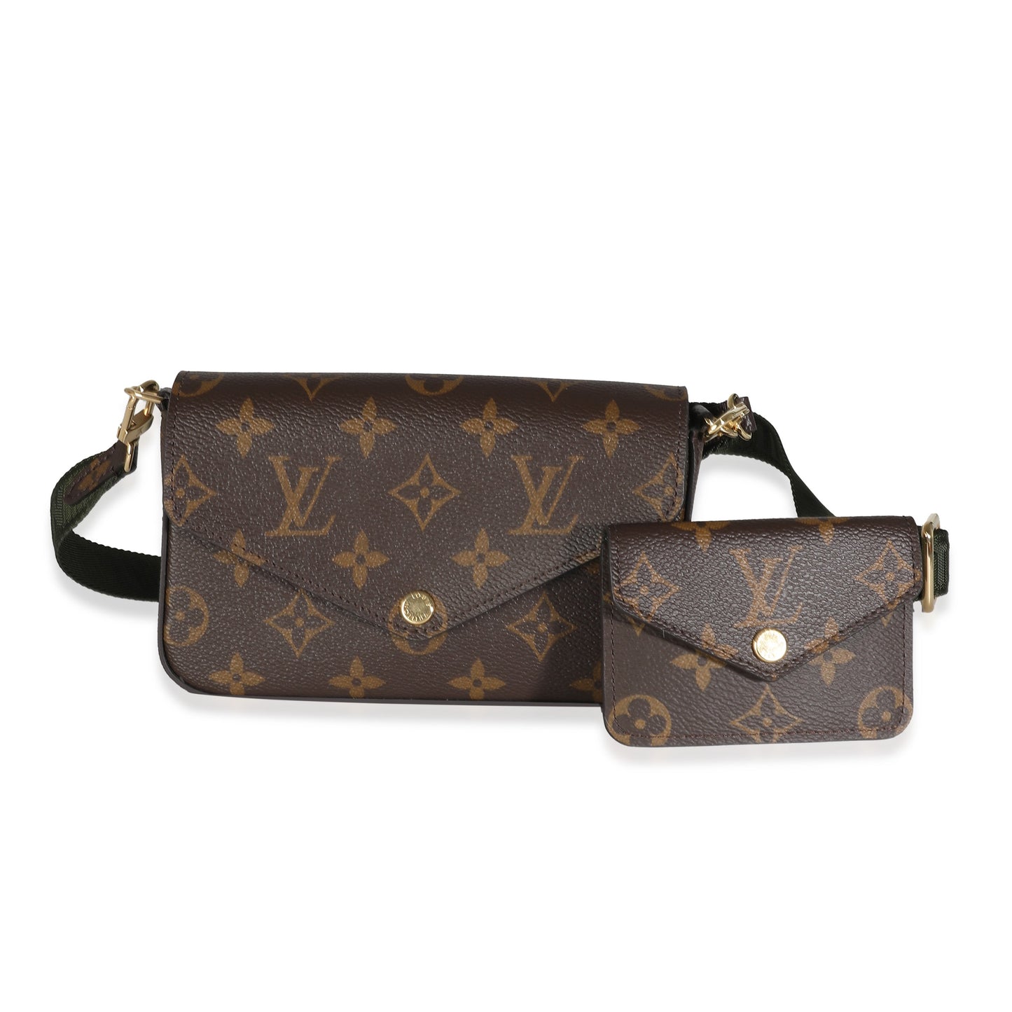 Louis Vuitton Khaki Monogram Canvas Felicie Strap & Go