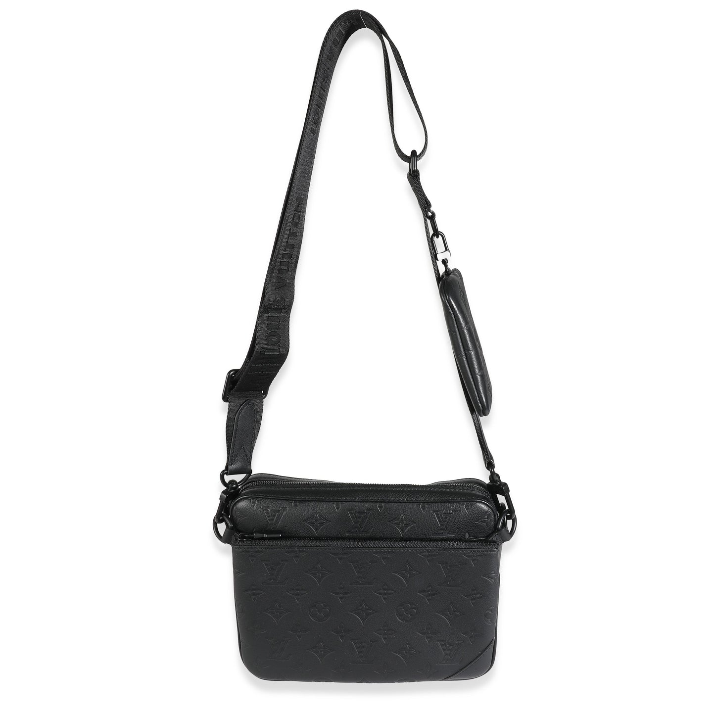Louis Vuitton Louis Vuitton Black Monogram Shadow Duo Messenger