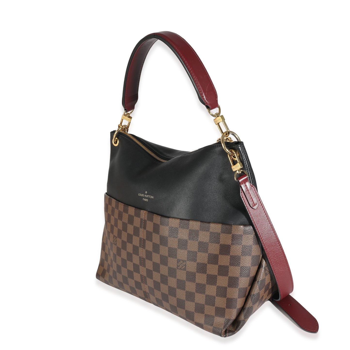 Louis Vuitton Louis Vuitton Black Damier Ebene Canvas Maida Hobo