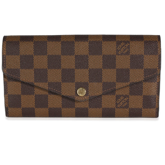 Louis Vuitton Louis Vuitton Damier Ebene Canvas Sarah Wallet