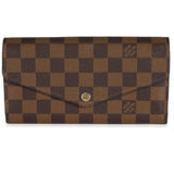 Louis Vuitton Louis Vuitton Damier Ebene Canvas Sarah Wallet