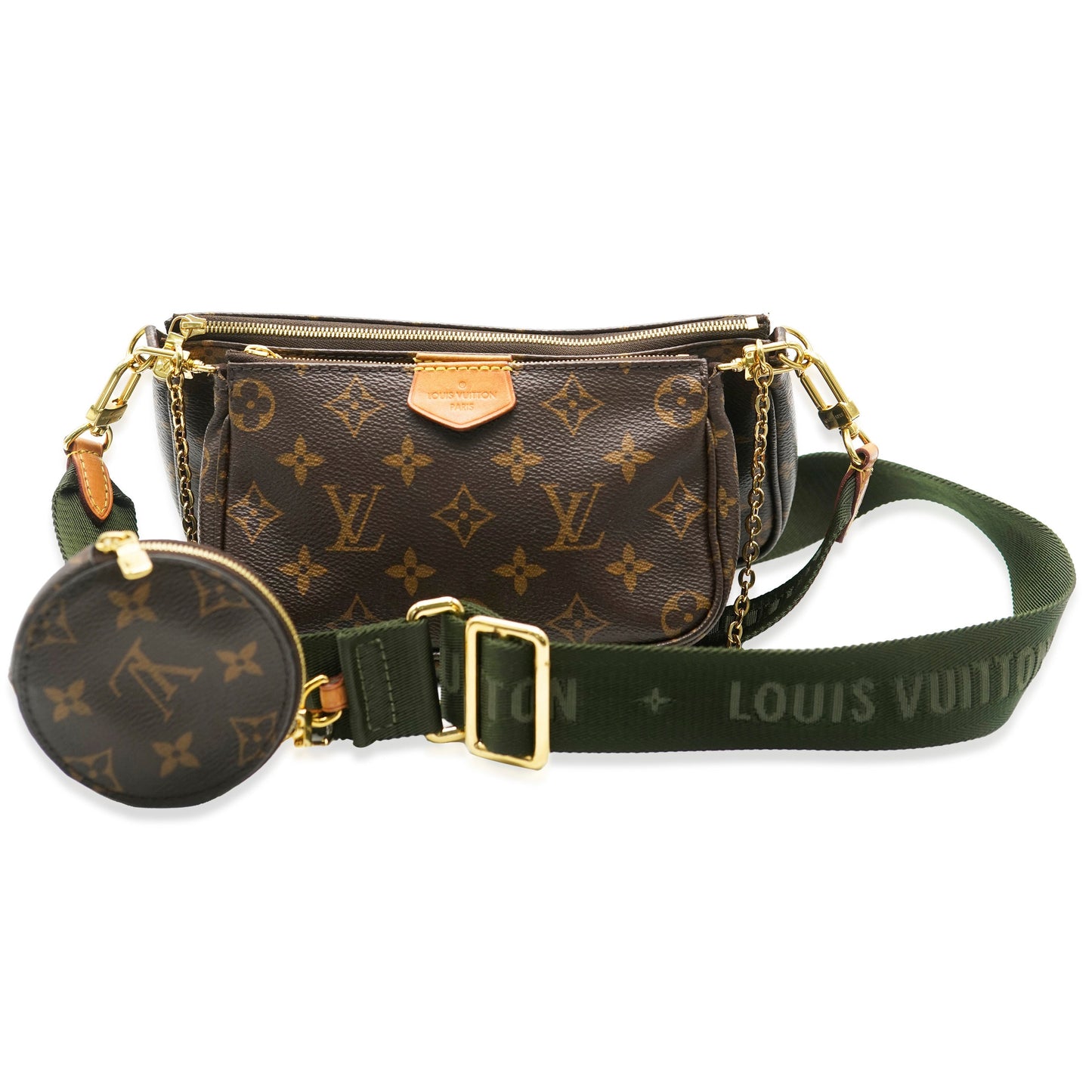 Louis Vuitton Khaki Monogram Multi Pochette Accessories