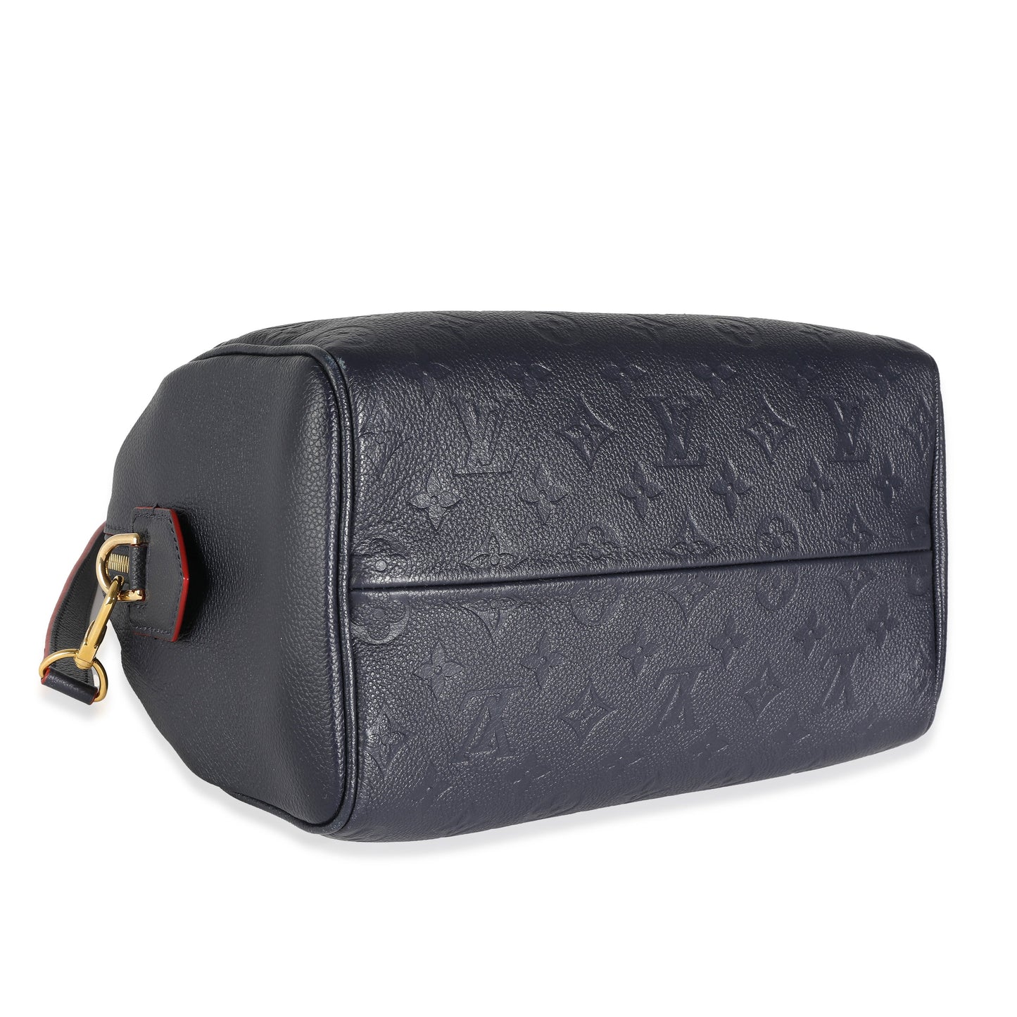 Louis Vuitton Marine Rouge Monogram Empreinte Speedy Bandouliere 25