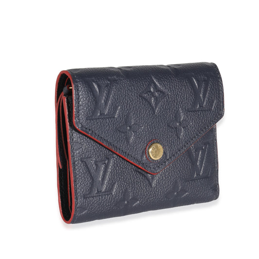 Louis Vuitton Louis Vuitton Marine Rouge Monogram Empreinte Victorine Wallet