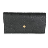 Louis Vuitton Louis Vuitton Black Monogram Empreinte Emilie Wallet