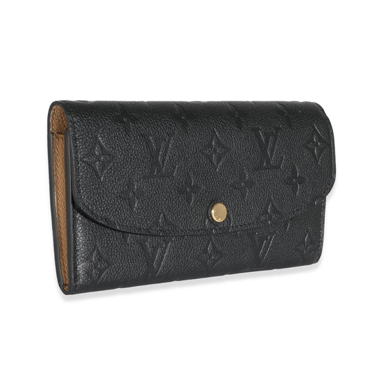 Louis Vuitton Louis Vuitton Black Monogram Empreinte Emilie Wallet