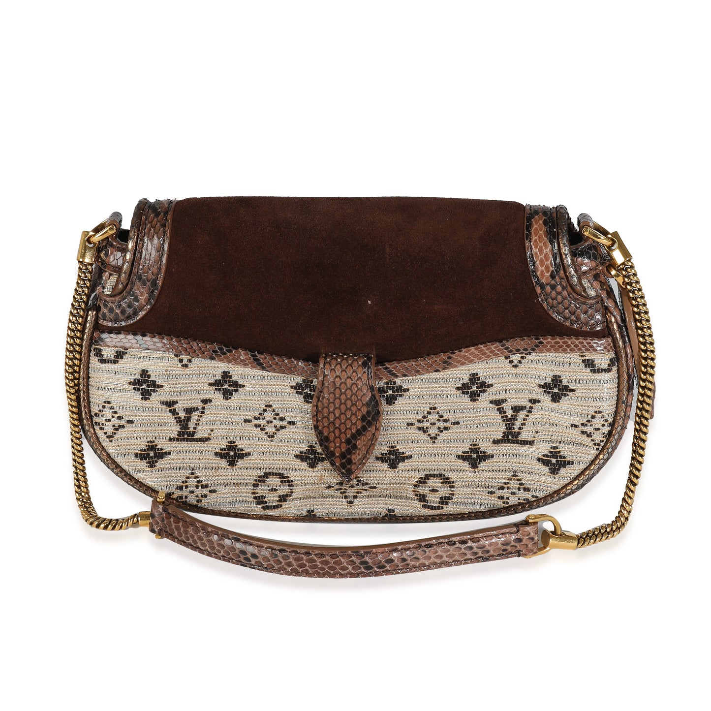Louis Vuitton Bronze Python Marron Monogram Empire Levant