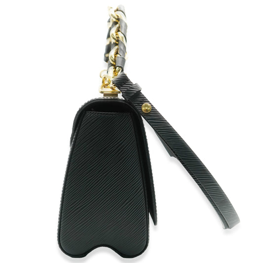 Louis Vuitton Black Epi Braided Handle Twist MM