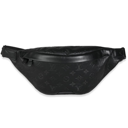Louis Vuitton Louis Vuitton Black Monogram Shadow Calfskin Discovery Bumbag PM