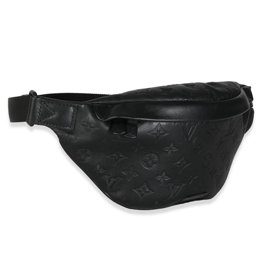 Louis Vuitton Louis Vuitton Black Monogram Shadow Calfskin Discovery Bumbag PM