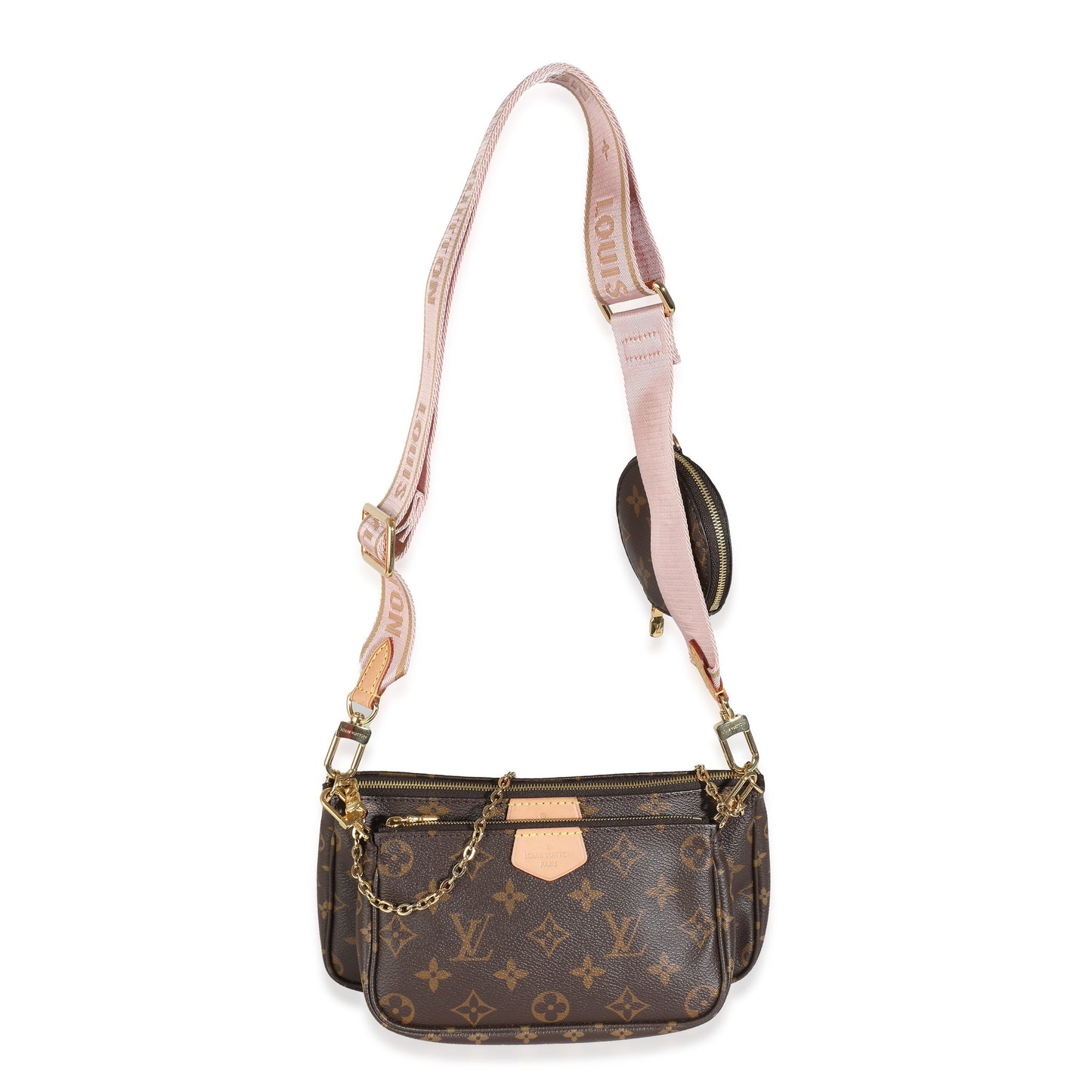 Louis Vuitton Louis Vuitton Rose Clair Monogram Canvas Multi Pochette Accessoires
