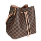 Louis Vuitton Louis Vuitton Pink Damier Ebene Canvas NéoNoé MM