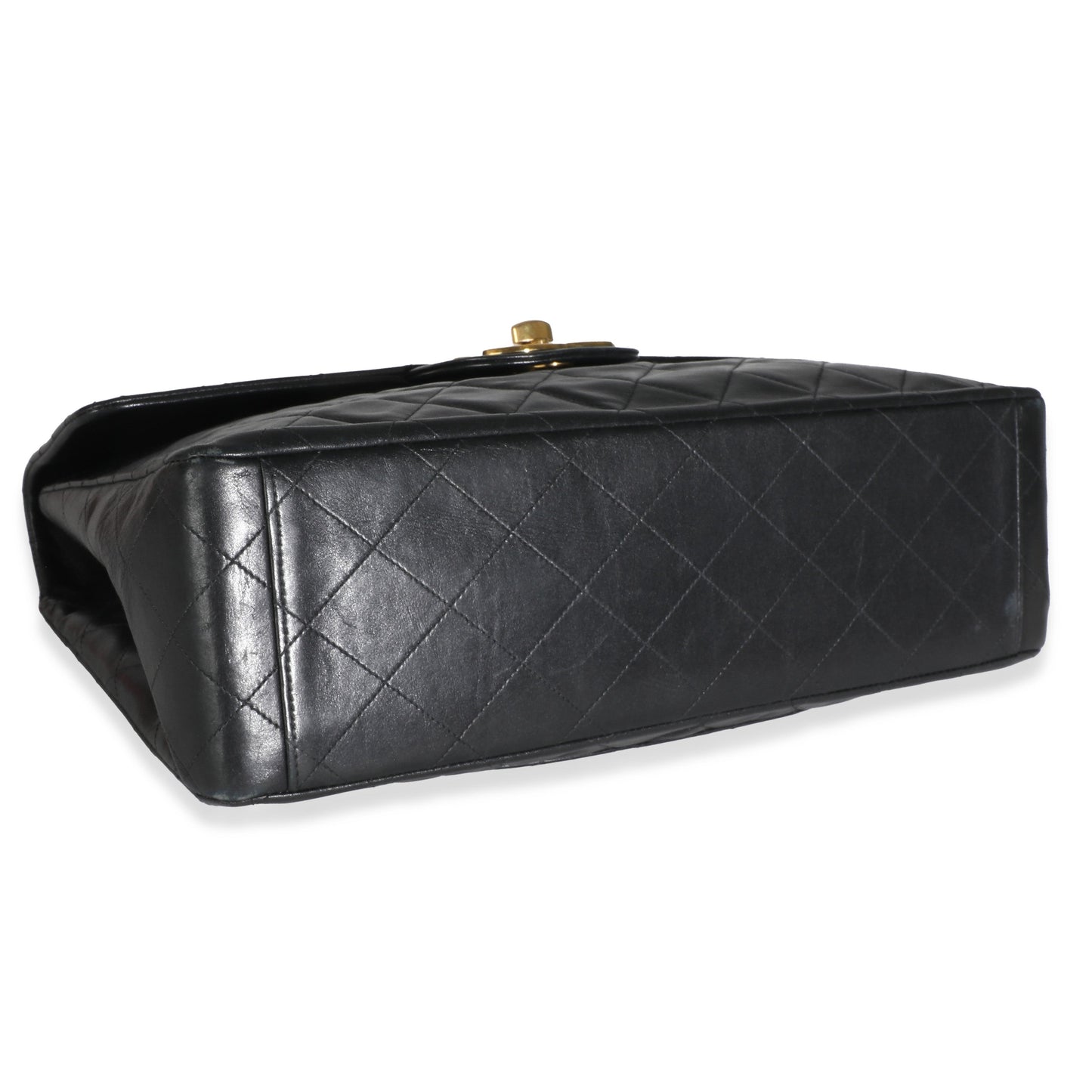 Chanel  24K Black Quilted Lambskin Maxi XL Flap Bag