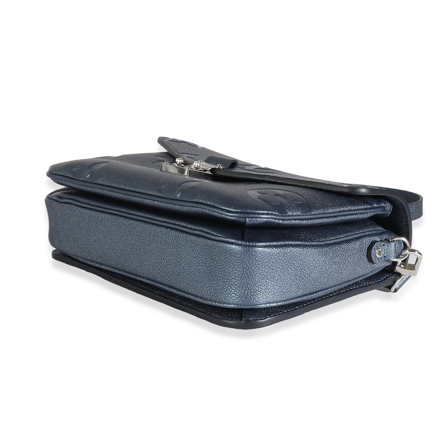 Louis Vuitton Metallic Navy Giant Monogram Empreinte Pochette Métis