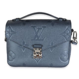 Louis Vuitton Metallic Navy Giant Monogram Empreinte Pochette Métis
