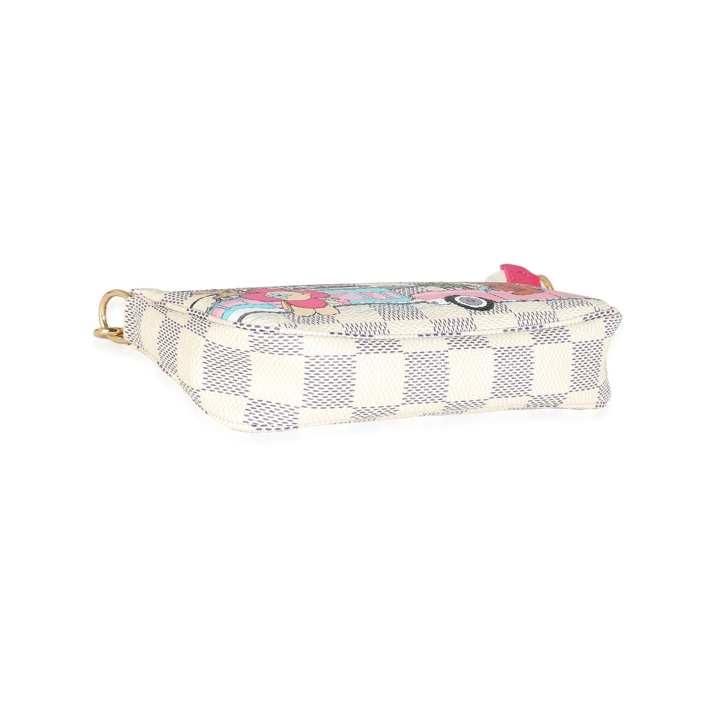 Louis Vuitton Vivienne Christmas Damier Azur Canvas Mini Pochette Accessoires