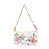 Louis Vuitton Vivienne Christmas Damier Azur Canvas Mini Pochette Accessoires