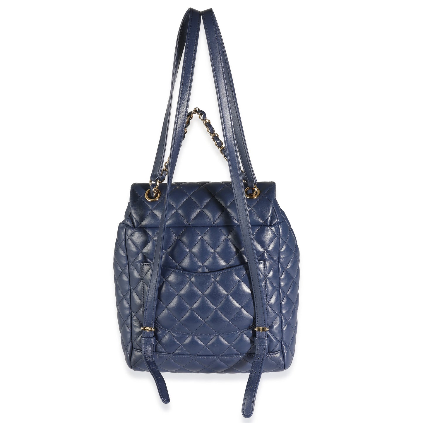 Chanel Navy Quilted Lambskin Small Urban Spirit Backpack