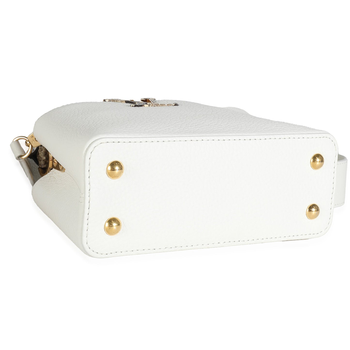 Louis Vuitton Python White Taurillon Mini Capucines