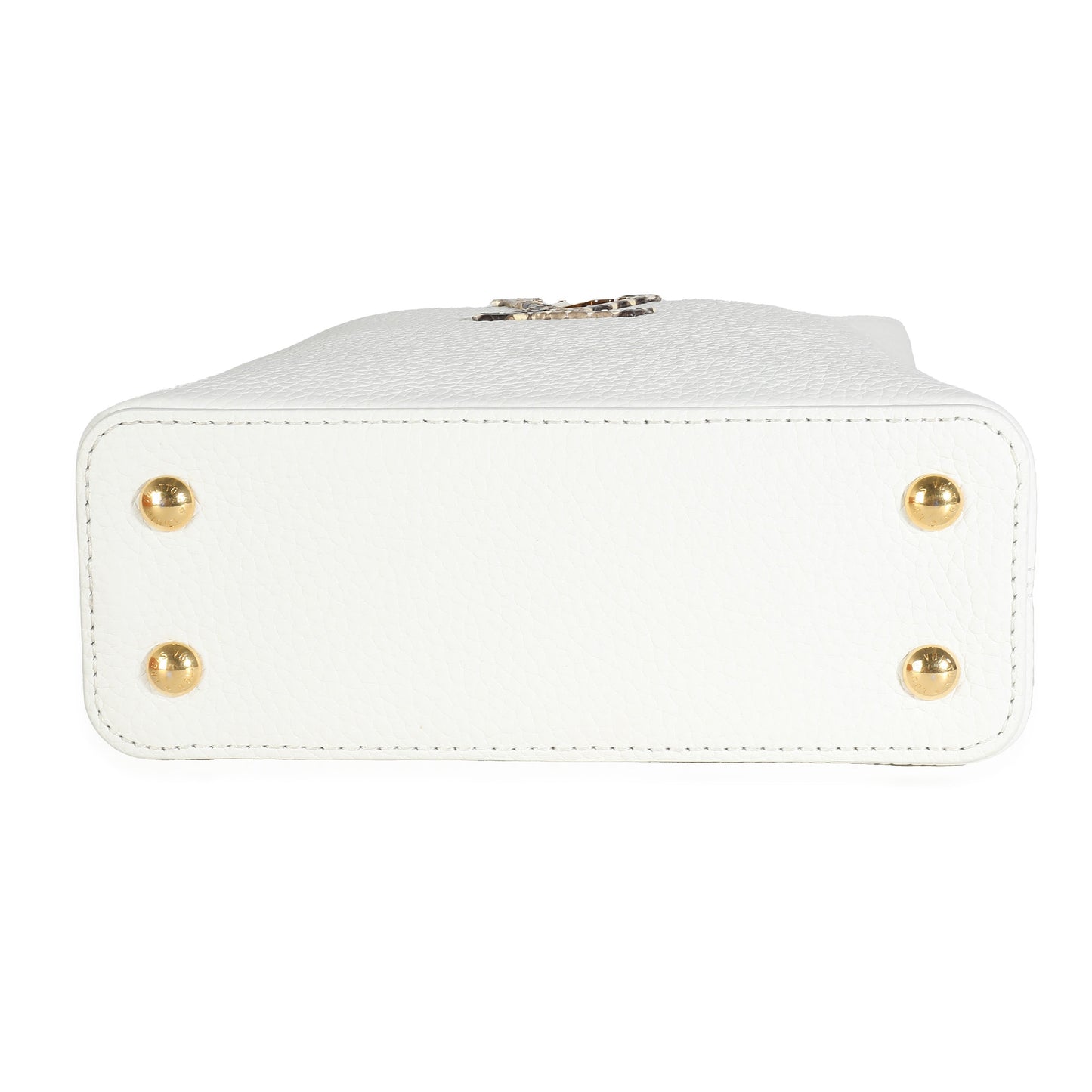 Louis Vuitton Python White Taurillon Mini Capucines