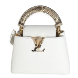 Louis Vuitton Python White Taurillon Mini Capucines