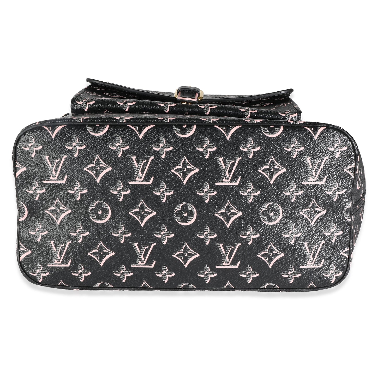 Louis Vuitton Black Pink Monogram Canvas Fall For You Neverfull MM