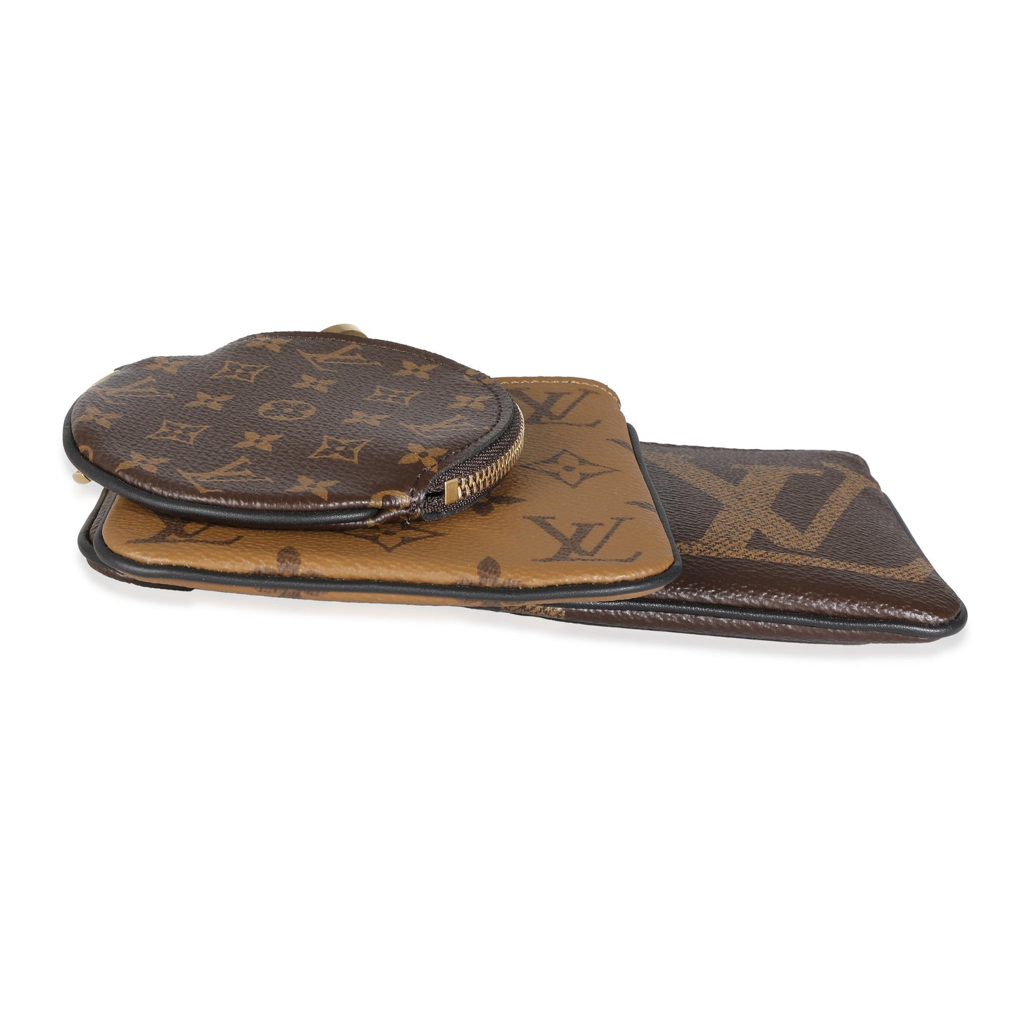 Louis Vuitton Louis Vuitton Reverse Monogram Giant Canvas Trio Pouch